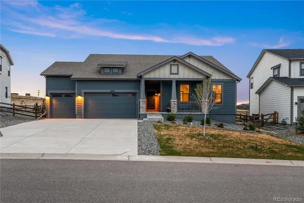 a front view of a house with entertaining space