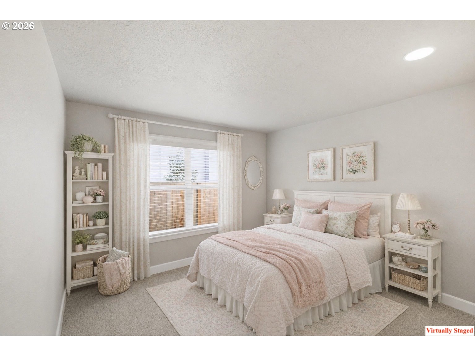 2463 Northwest Broadway Street Albany, OR 97321 - Photo 13 of 15 a bedroom with a bed and a large window