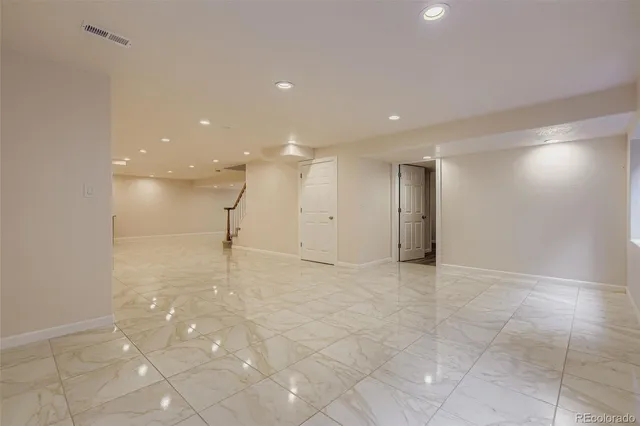 a view of an empty room