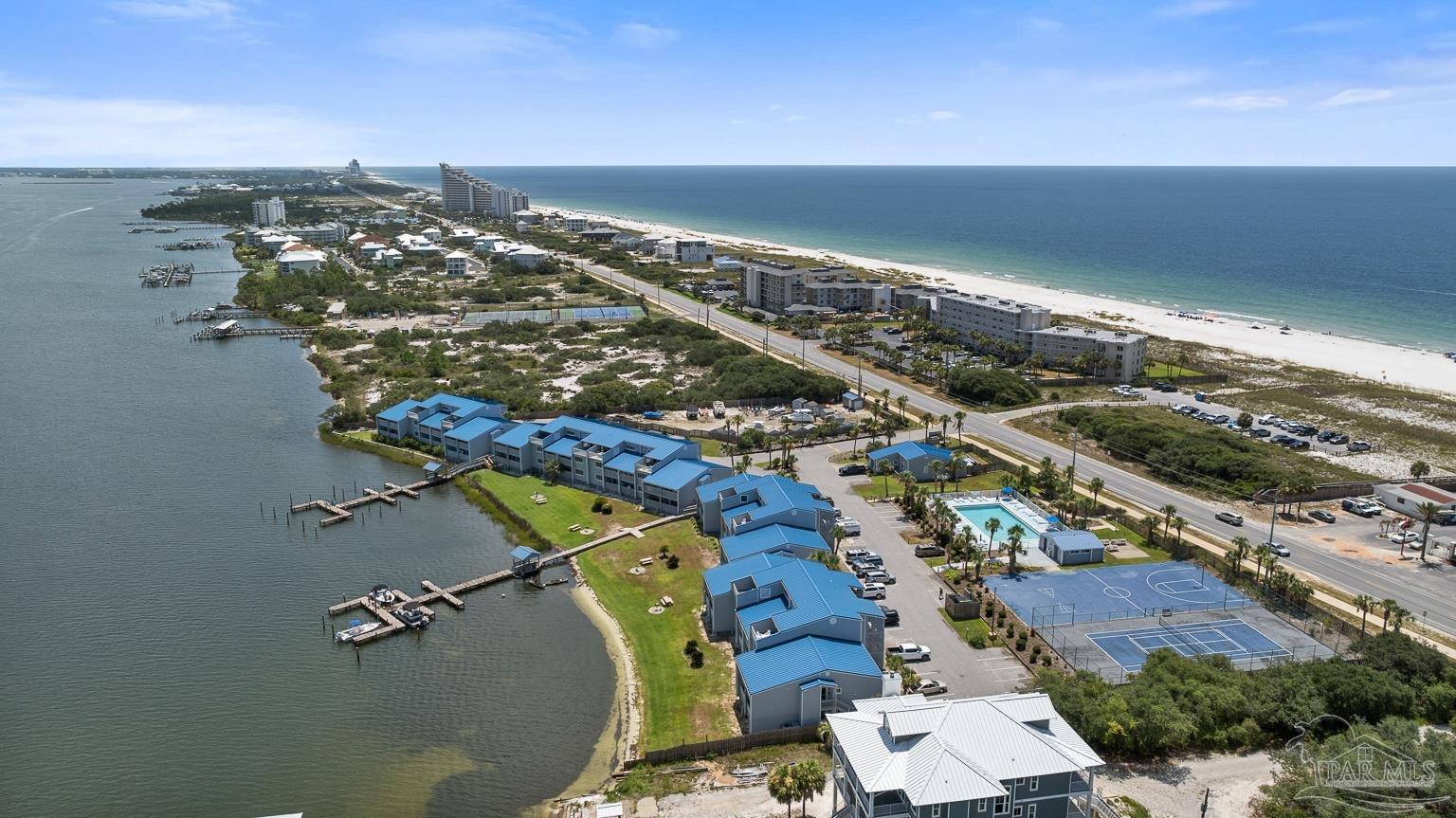 16470 Perdido Key Drive, Unit A 24 Perdido Key, FL 32507 - Photo 54 of 60 an aerial view of residential houses with outdoor space