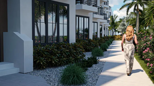 a front view of a house having yard