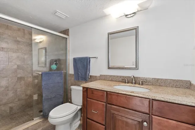 a view of a lake with a mountain