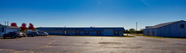 a view of a car garage