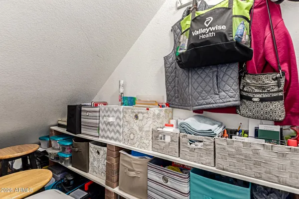 a view of storage and utility room