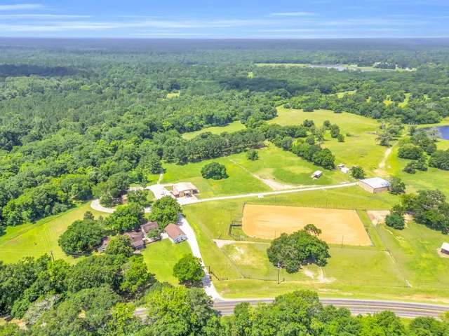 a view of a city with an ocean
