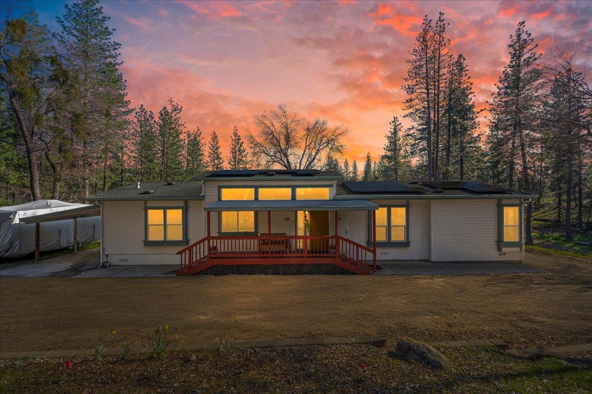 5351 Cosumnes Mine Road Somerset, CA 95684 - Photo 1 of 66 a front view of house with yard and outdoor space