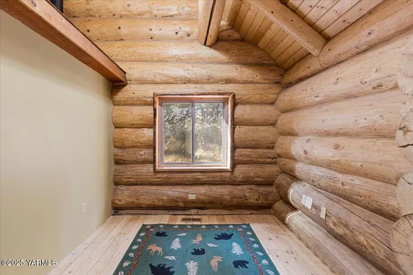 a bathroom with a window