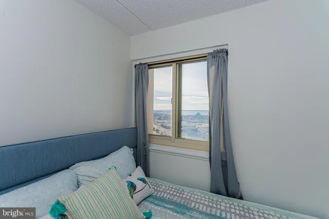 a view of a city with tall buildings