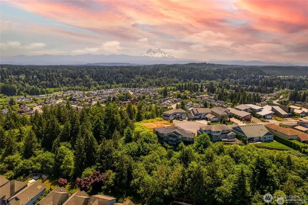 a front view of a house with a garden and plants