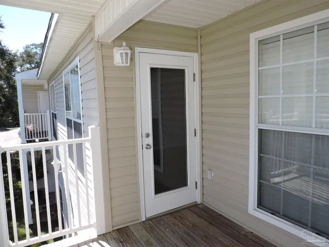 a view of front door