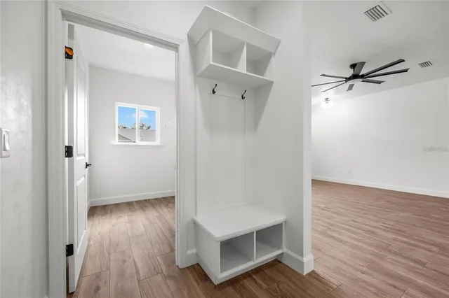 wooden floor in an empty room