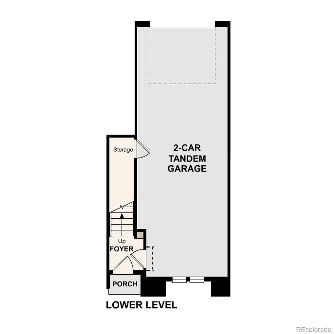 8430 Donati Terrace, Unit B Highlands Ranch, CO 80129 - Photo 2 of 4 a picture of a floor plan