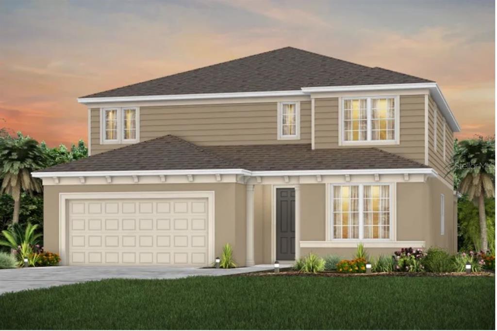 5636 Oak Knl Drive St. Cloud, FL 34771 - Photo 1 of 1 Yorkshire Home - Florida Mediterranean Exterior Design. Artistic rendering for this new construction home. Pictures are for illustrative purposes only. Elevations, colors and options may vary.