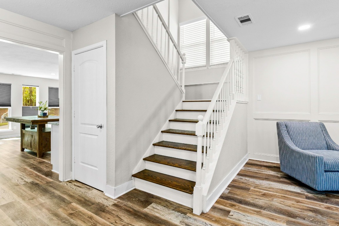 21 Red Oak Circle Point Blank, TX 77364 - Photo 10 of 50 a view of entryway and hall with wooden floor