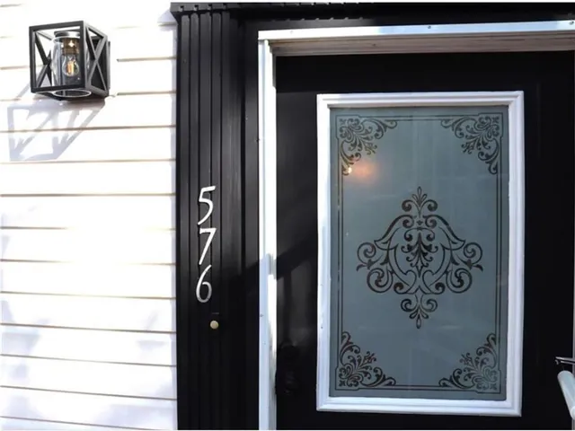 a bathroom with a window