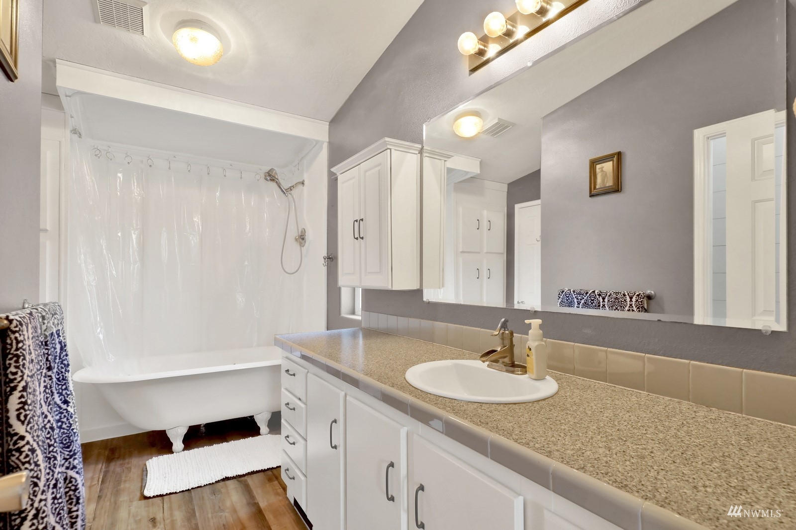 1935 Zell Road Ferndale, WA 98248 - Photo 20 of 39 a bathroom with a sink and a mirror