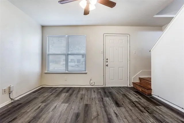 a stone house with a outdoor space