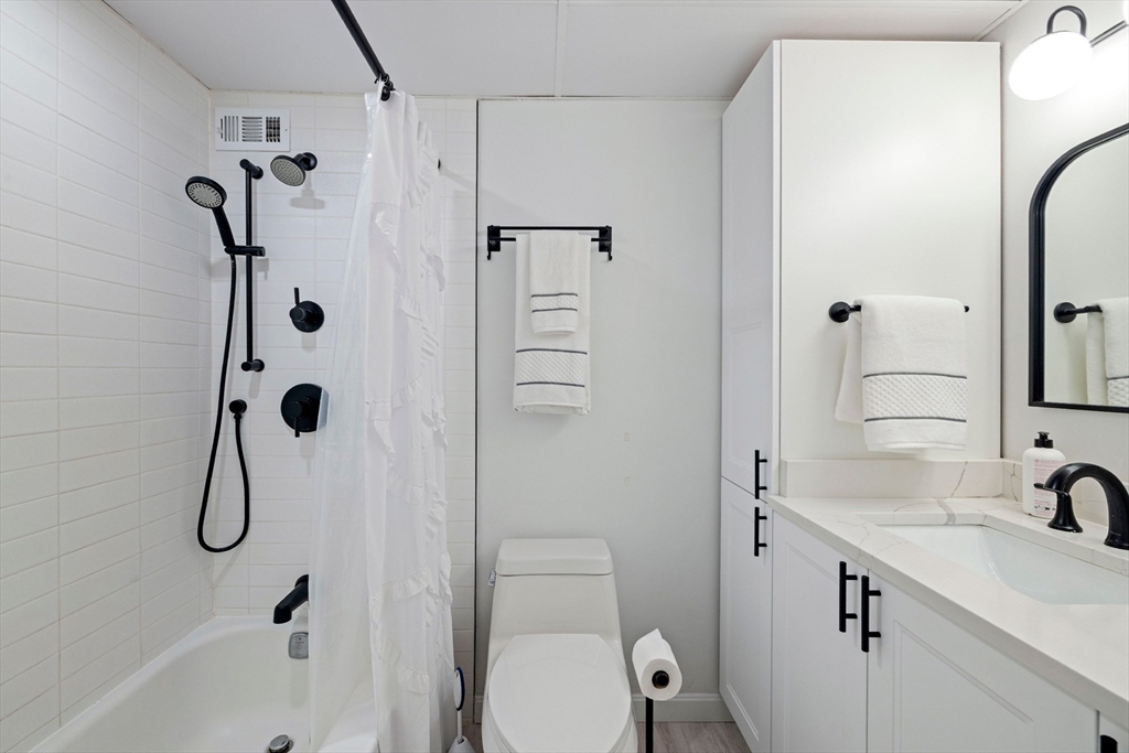 50-56 Broadlawn Park, Unit 221 Boston, MA 02467 - Photo 20 of 29 a bathroom with a sink a toilet and shower