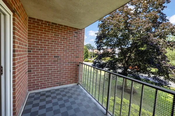 a view of a balcony