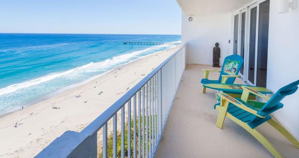 3000 South Ocean Boulevard, Unit 1504 Boca Raton, FL 33432 - Photo 16 of 21 Balcony off Living Room 2 - Bedroom 2