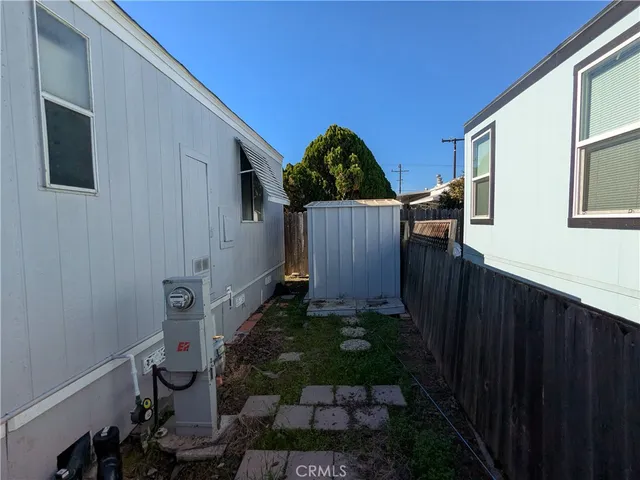 a house view with a garden space