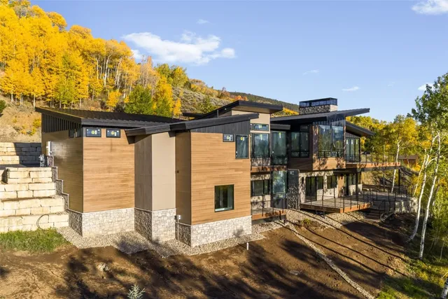 a view of a house with a large windows