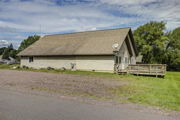 a view of a balcony with couch