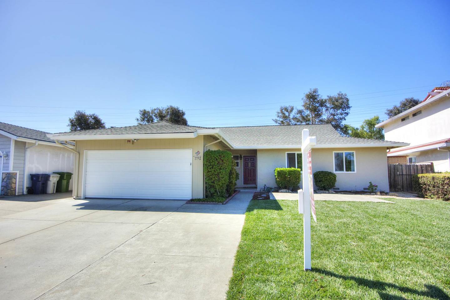 3792 Savannah Road Fremont, CA 94538 - Photo 35 of 37 a front view of house with yard and garage