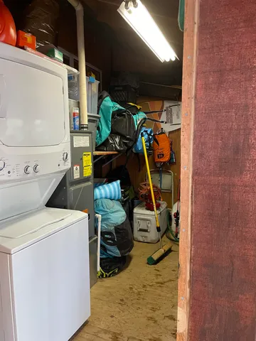 a view of storage and utility room