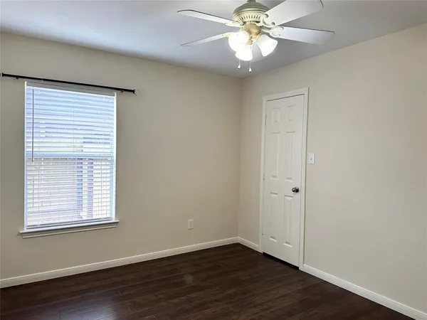 a view of a livingroom with a window