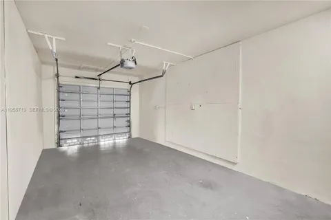 a view of a garage