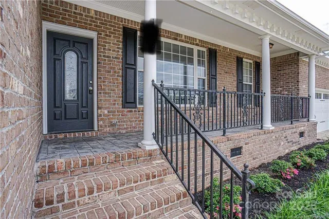 a view of a street from a balcony