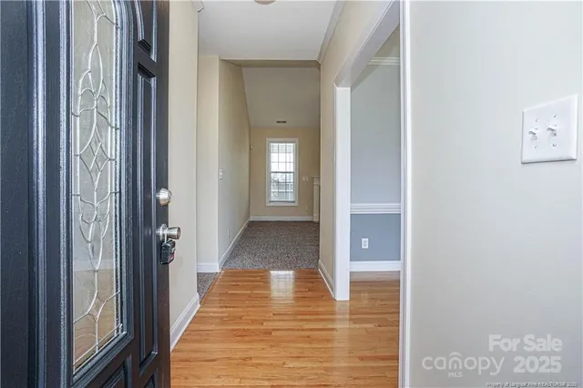 wooden floor and windows in a room