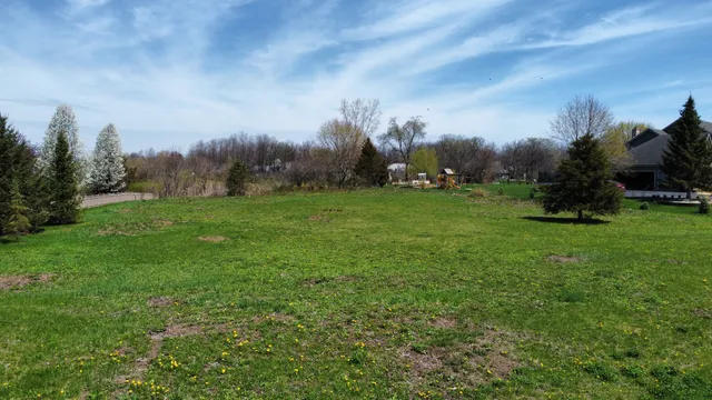 a view of a grassy field