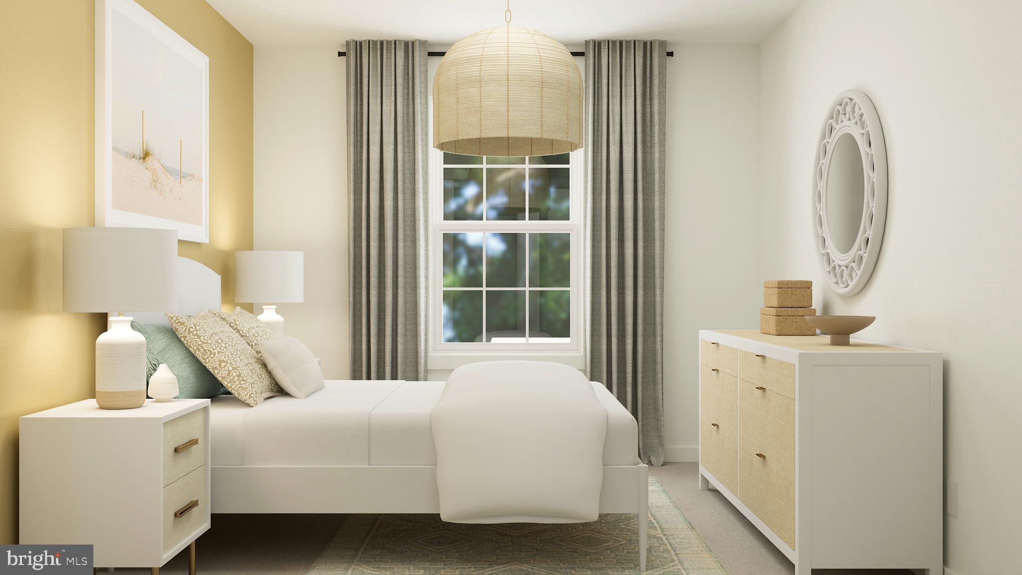 5 Inkwell Lane Sicklerville, NJ 08081 - Photo 11 of 20 a bedroom with a bed and a large mirror next to a window