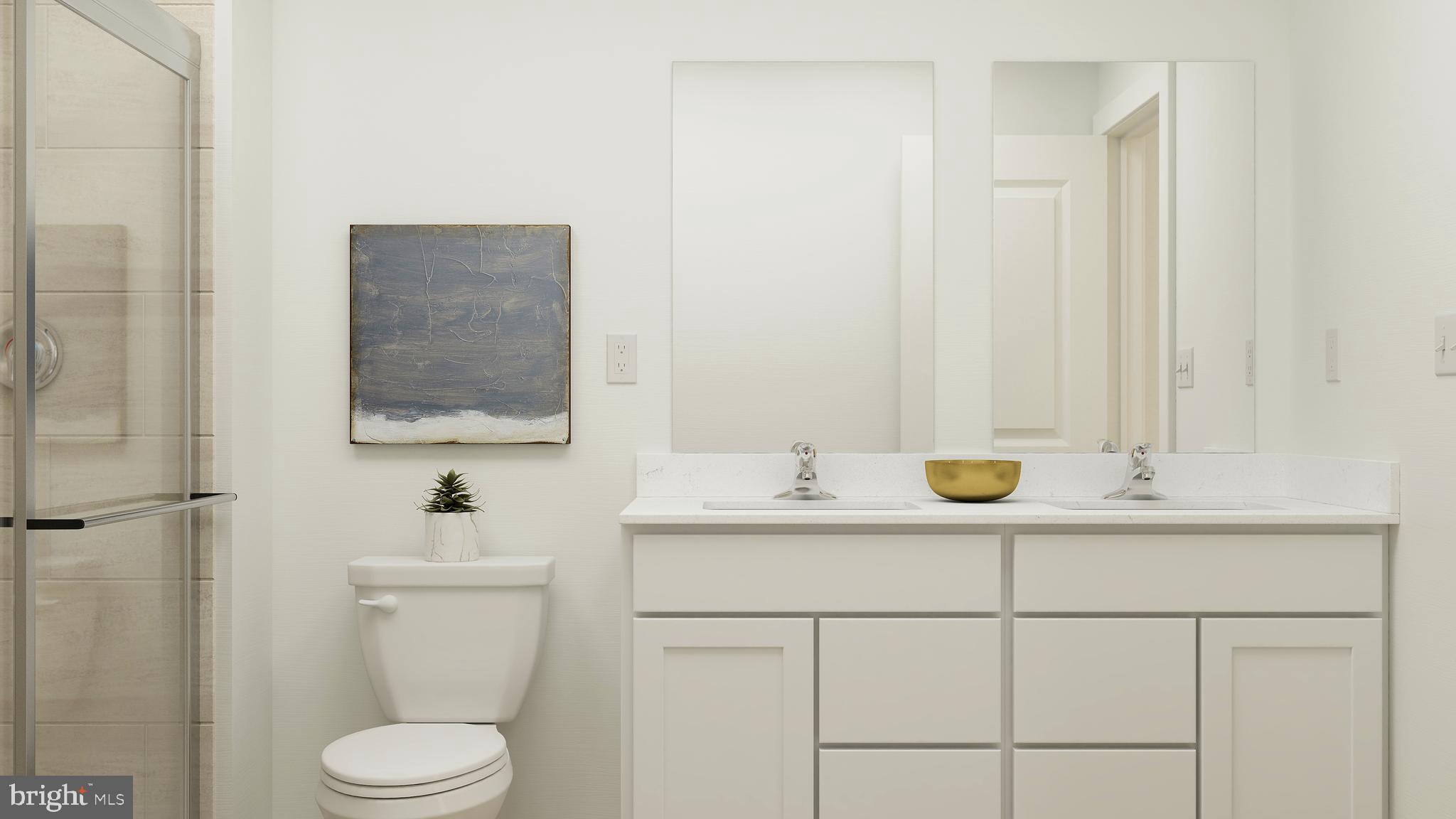 5 Inkwell Lane Sicklerville, NJ 08081 - Photo 17 of 20 a bathroom with a toilet sink a mirror and vanity