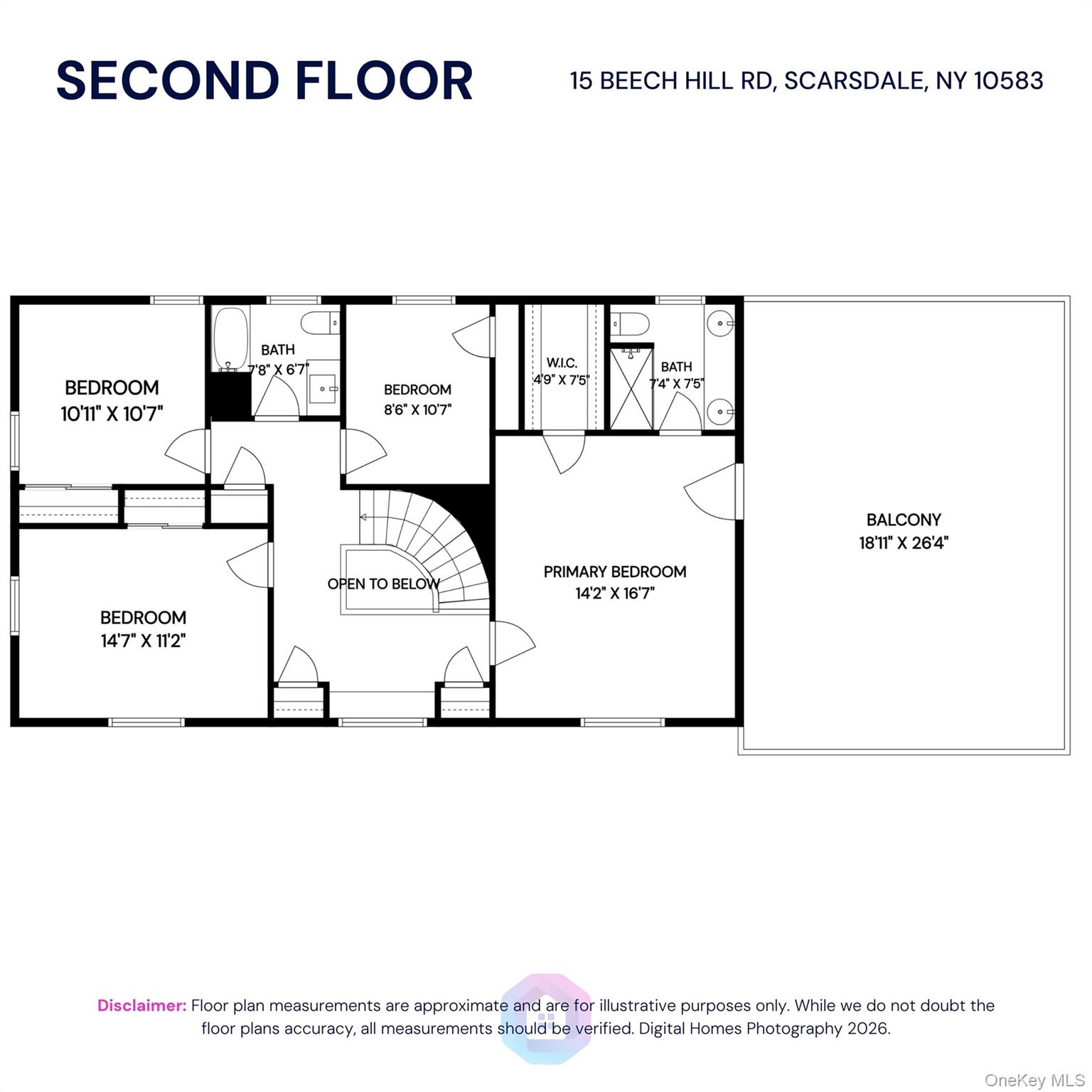 15 Beech Hill Road Scarsdale, NY 10583 - Photo 27 of 27 Second Floor Floor Plan