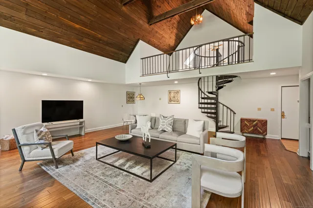 a workspace with furniture window and outside view