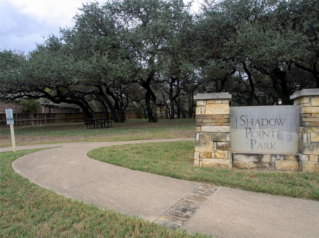 1333 Clary Sage Loop Round Rock, TX 78665 - Photo 33 of 35 a garden view with a bench