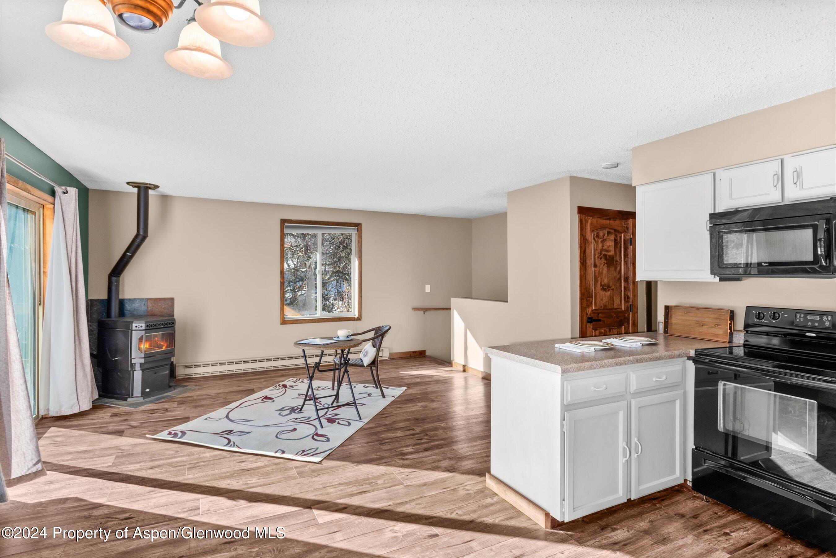 212 Cherokee Lane Carbondale, CO 81623 - Photo 13 of 34 a kitchen with a stove and a refrigerator