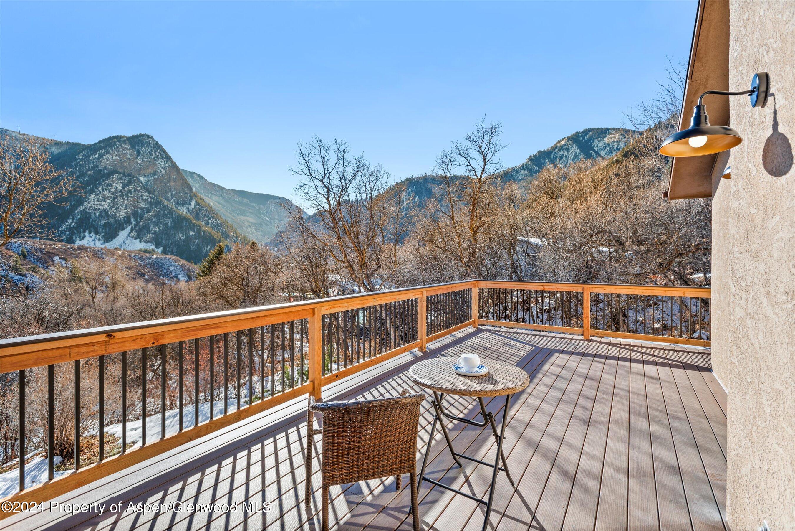 212 Cherokee Lane Carbondale, CO 81623 - Photo 16 of 34 a view of balcony with furniture