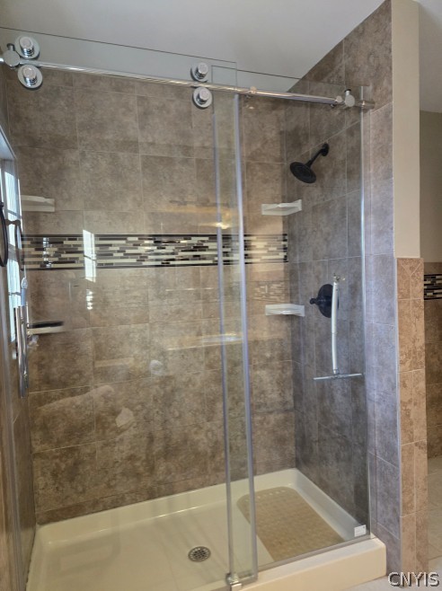 6584 Stage Road Marcy, NY 13502 - Photo 21 of 32 Main Bath; A Walk-in tiled Shower with elegant gla