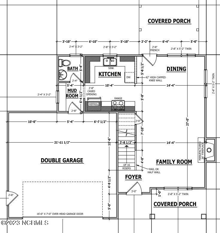 1165 Thompson Road Four Oaks, NC 27524 - Photo 7 of 8 First Floor Plan