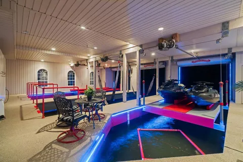 a room with musical instruments