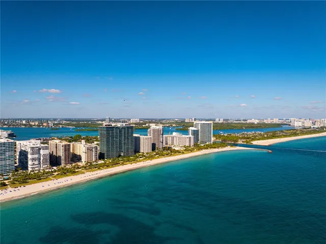 a view of a lake with a big yard