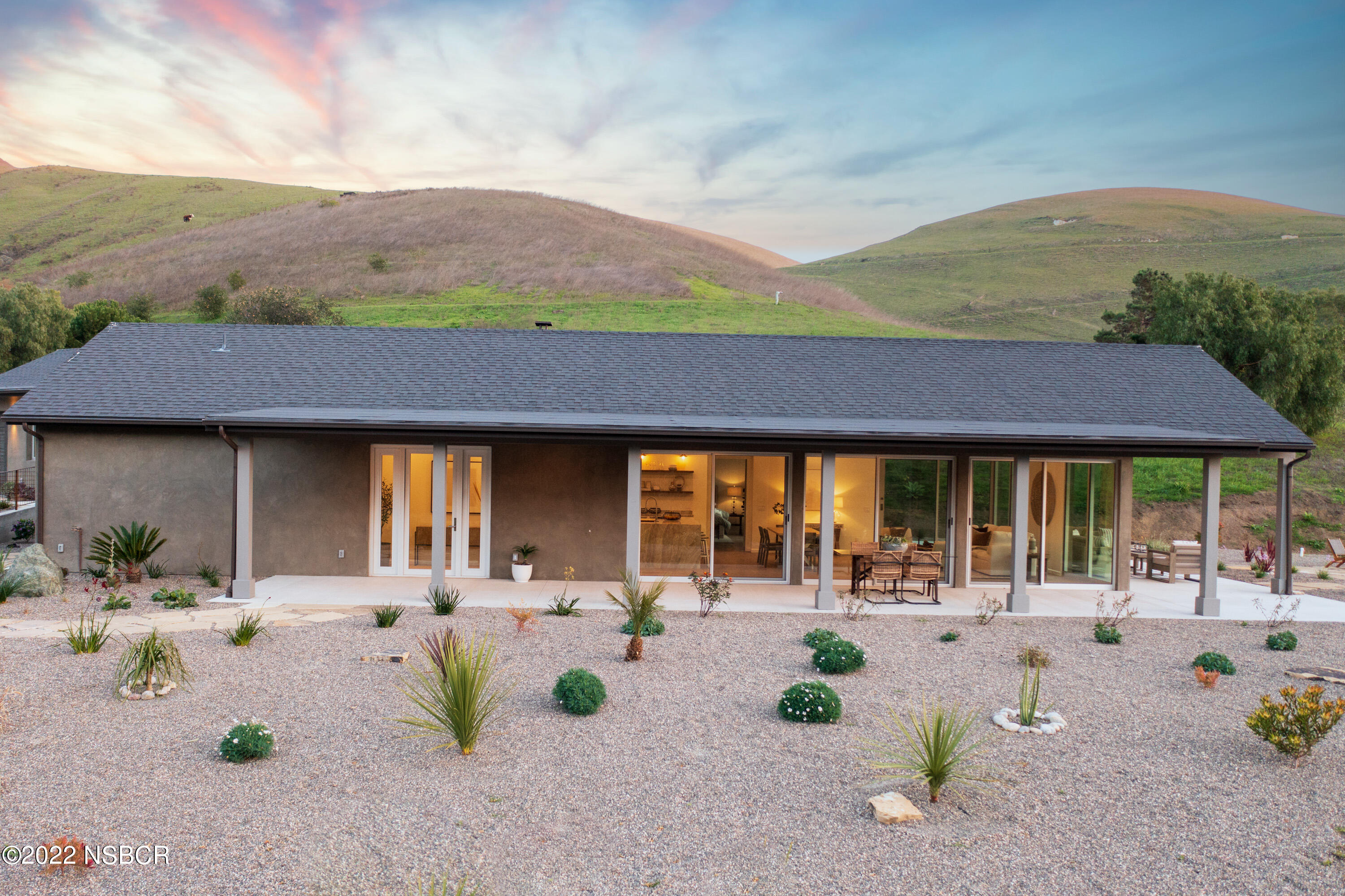 119 Hollister Ranch Road Goleta, CA 93117 - Photo 21 of 41 a view of swimming pool with outdoor seating and mountain view in back