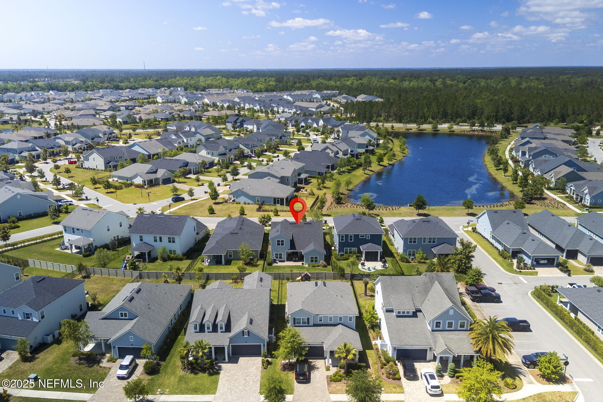247 Beale Avenue St. Augustine, FL 32092 - Photo 60 of 62 an aerial view of residential houses with outdoor space and river