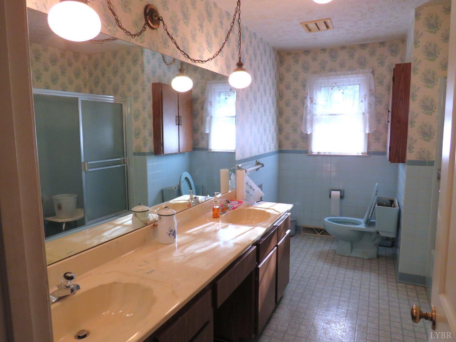 11420 Wards Road Rustburg, VA 24588 - Photo 18 of 34 a bathroom with a sink a toilet and a mirror