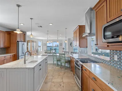a view of a balcony with lake view and a ocean view