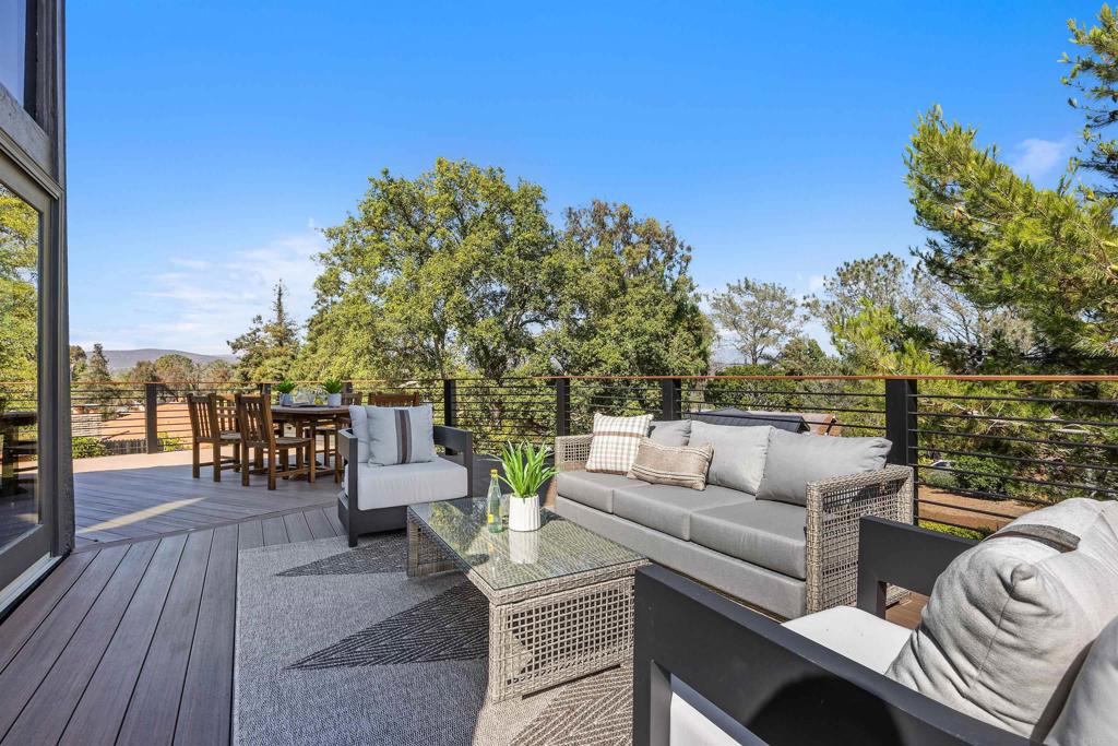 602 Sereno View Road Encinitas, CA 92024 - Photo 25 of 34 a view of a terrace with couches and sky view